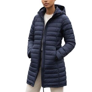 Quince Navy Blue Puffer Jacket NWOT